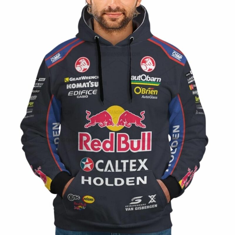 Shane Van Gisbergen Supercars Racing Red Bull Uniform 3D Hoodie 1