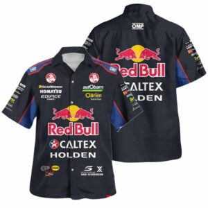 Shane Van Gisbergen Supercars Racing Red Bull Uniform Hawaiian Shirt