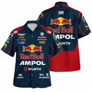 Shanevan Gisbergen Nascar Racing 2023 Red Bull Ampol Wurth Uniform Hawaiian Shirt