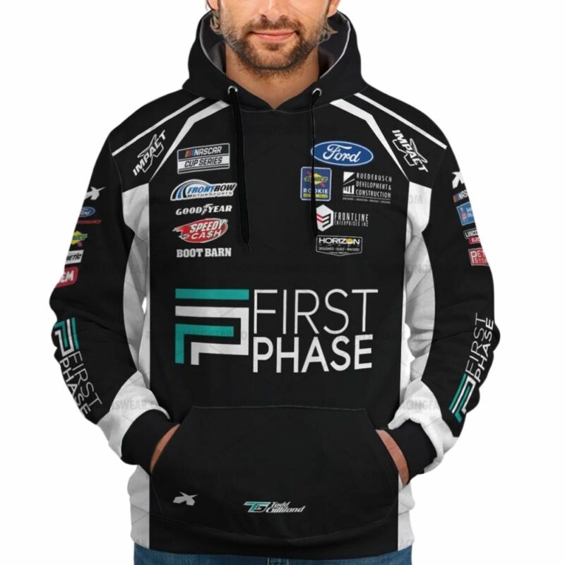 Todd Gilliland Nascar 2022 Racing First Phase Uniform 3D Hoodie 1