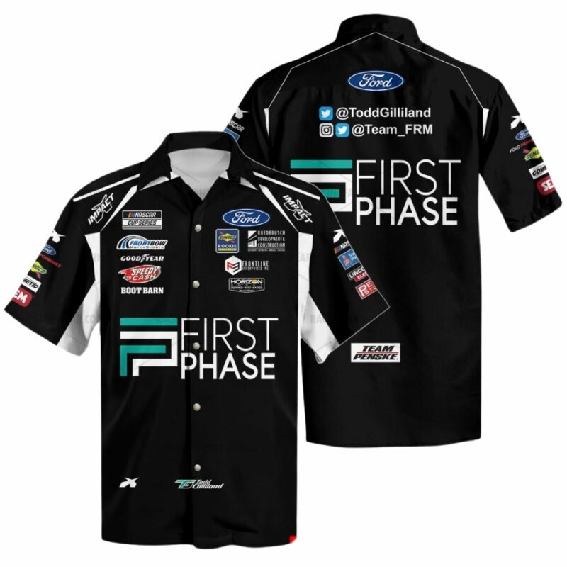 Todd Gilliland Nascar 2022 Racing First Phase Uniform Hawaiian Shirt 1