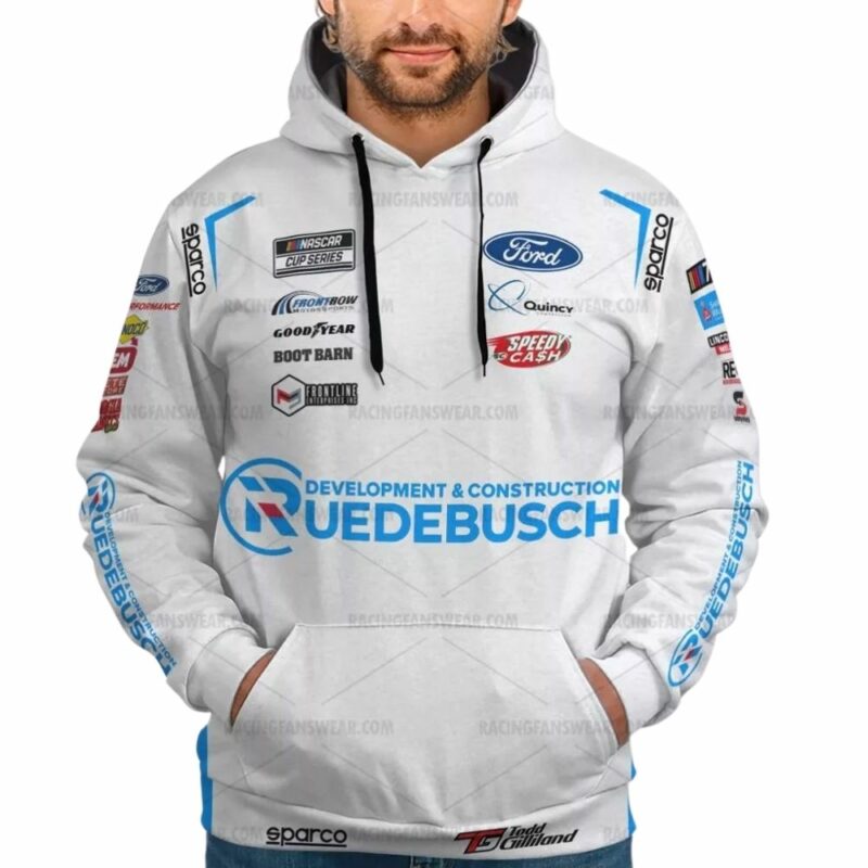 Todd Gilliland Nascar 2023 Racing Uniform 3D Hoodie 1