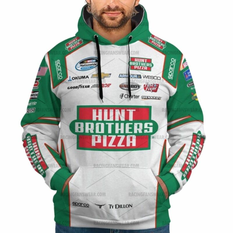 Ty Dillon Nascar Racing 2013 Hunt Brothers Pizza Uniform 3D Hoodie 1