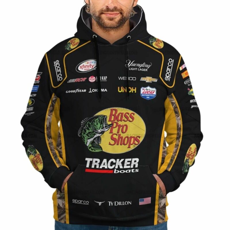 Ty Dillon Nascar Racing 2015 Bass Pro Shops Tracker Boats Uniform 3D Hoodie 1