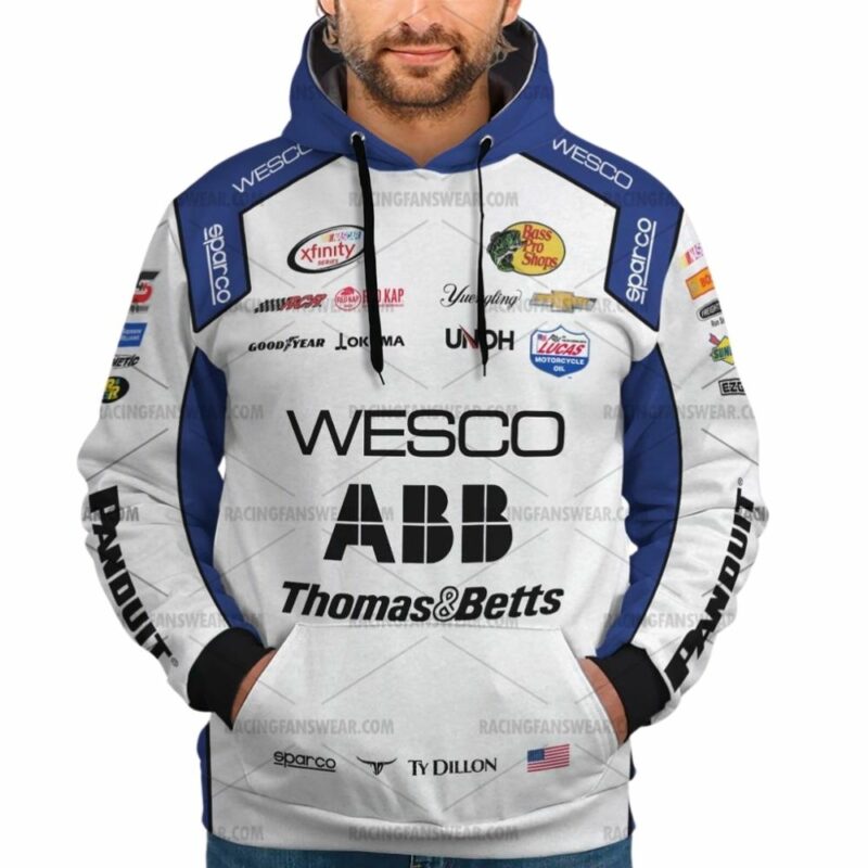 Ty Dillon Nascar Racing 2015 Wesco Abb Thomasbetts Uniform 3D Hoodie 1