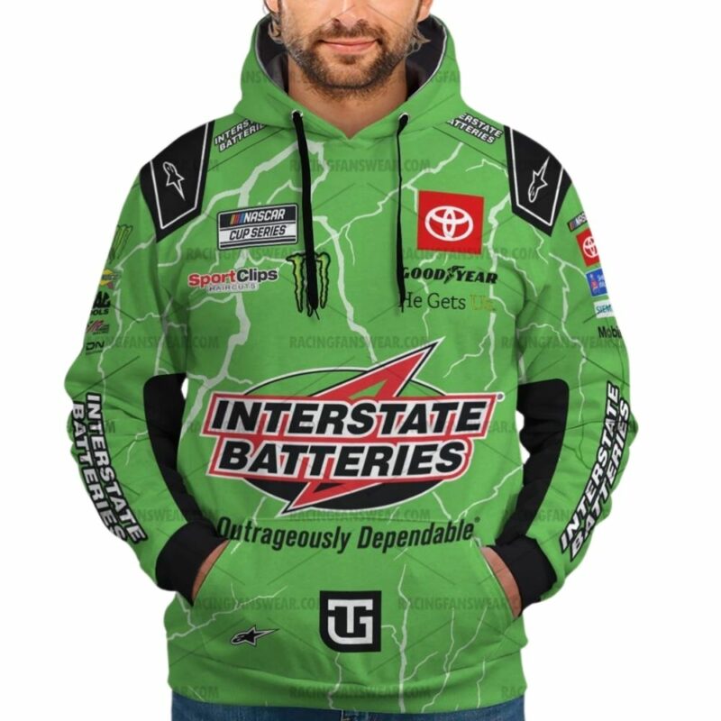 Ty Gibbs Nascar Racing 2024 Interstate Batteries Uniform 3D Hoodie 1