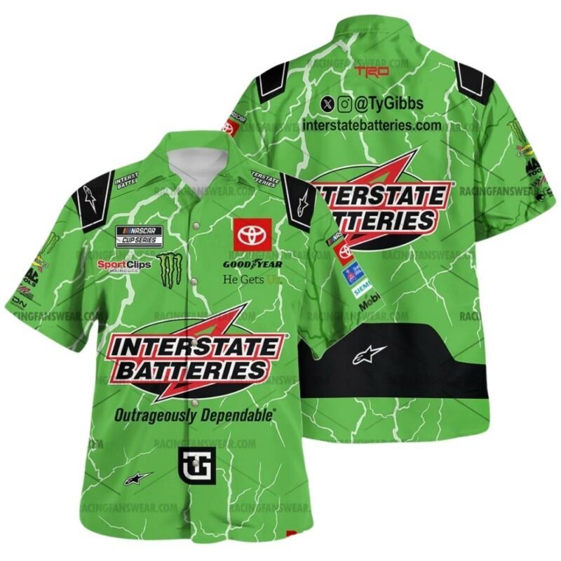 Ty Gibbs Nascar Racing 2024 Interstate Batteries Uniform Hawaiian Shirt 1