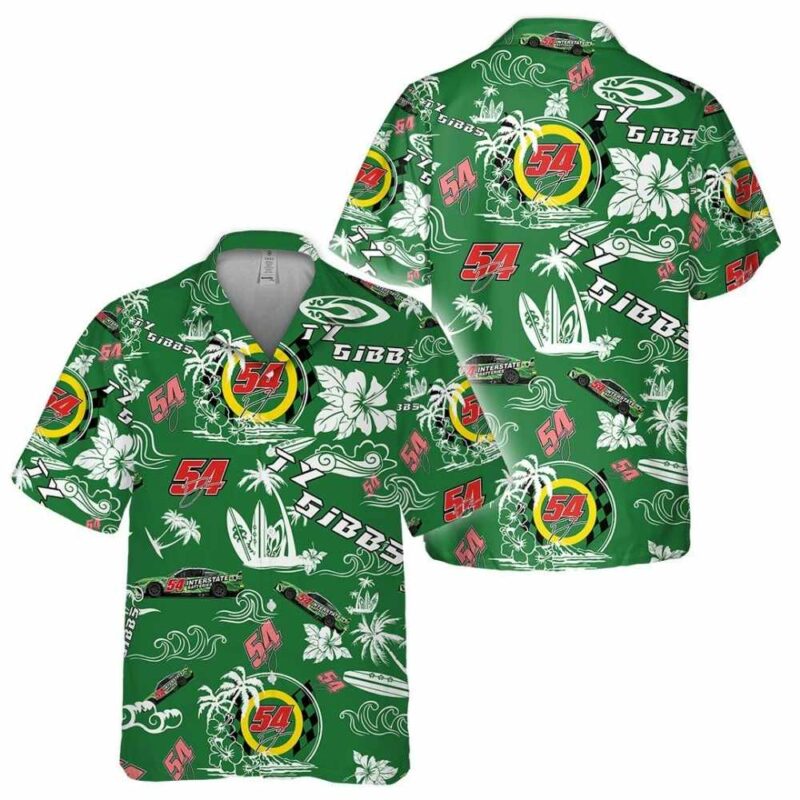 Ty Gibbs Nascar Racing Floral Flower Beach Signature Tropical Hawaiian Shirt 1