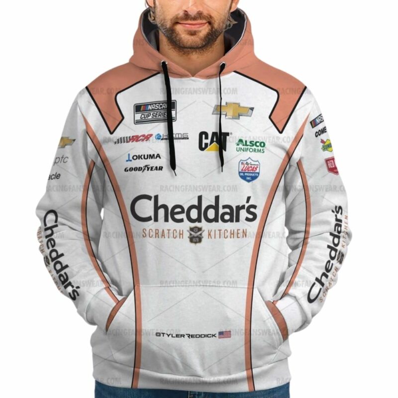 Tyler Reddick 8 Nascar 2022 Cheddars Racing 3D Hoodie 1