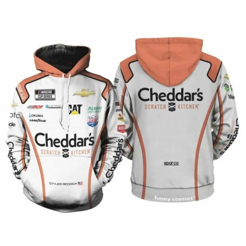 Tyler Reddick Nascar 2022 Cheddars Racing 3D Hoodie 1