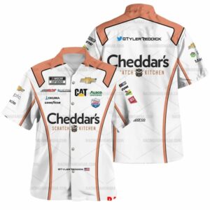 Tyler Reddick Nascar 2022 Racing Cheddars Scratch Kitchen Hawaiian Shirt