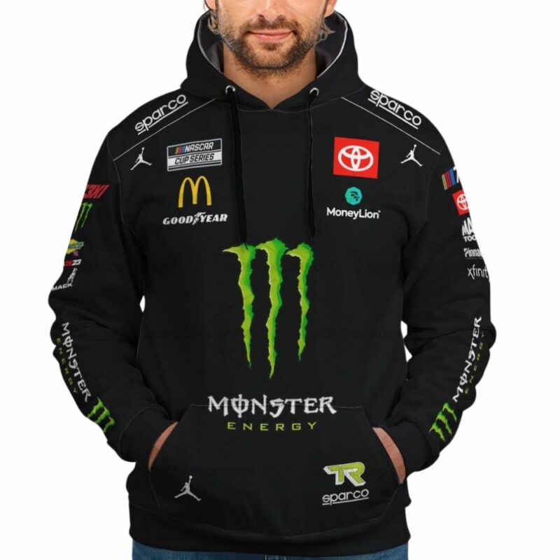 Tyler Reddick Nascar 2023 Racing Monster Energy Toyota Mcdonalds And Good Year Uniform 3D Hoodie 1