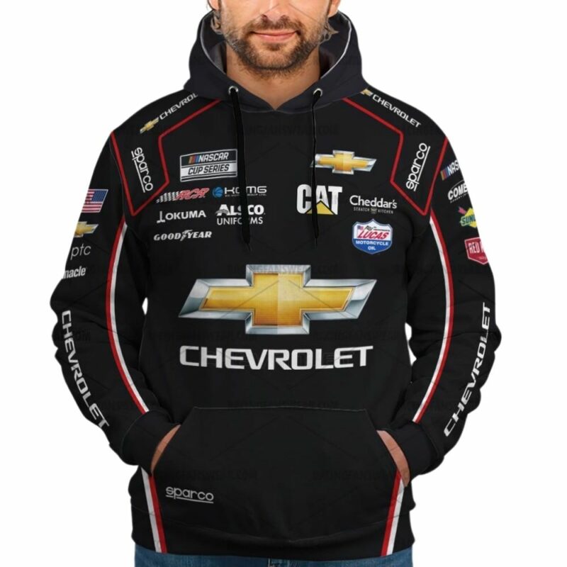 Tyler Reddick Nascar Racing 2021 Chevrolet Uniform 3D Hoodie 1