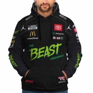 Tyler Reddick Nascar Racing 2024 23XI Racing NASTY The Beast Unleashed All Over Print Hoodie