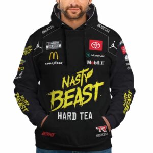Tyler Reddick Nascar Racing 2024 23XI Racing NASTY Uniform All Over Print Hoodie
