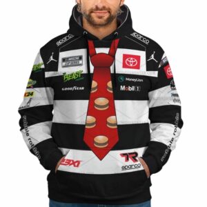 Tyler Reddick Nascar Racing 2024 Mobil 1 Toyota Uniform All Over Print Hoodie