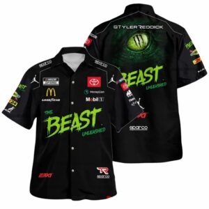 Tyler Reddick Nascar Racing 2024 Racing The Beast Unleashed Uniform Hawaiian Shirt