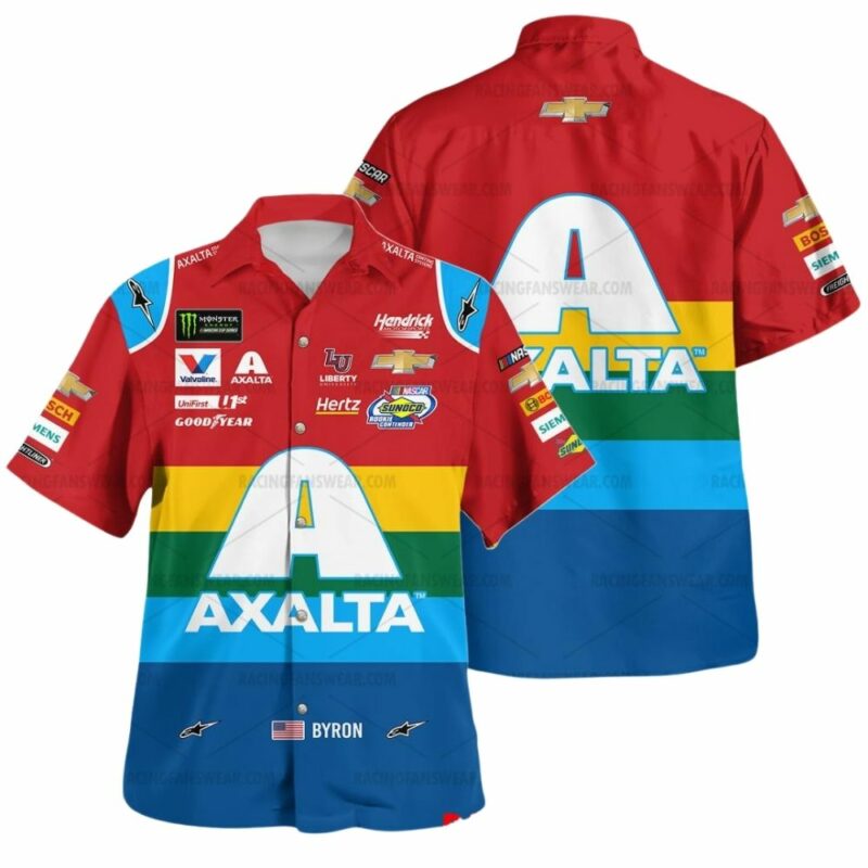 William Byron Axalta Nascar 2018 Racing Uniform Hawaiian Shirt 1