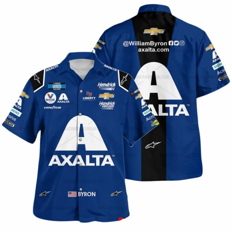 William Byron Axalta Nascar 2022 Racing Uniform Hawaiian Shirt 1