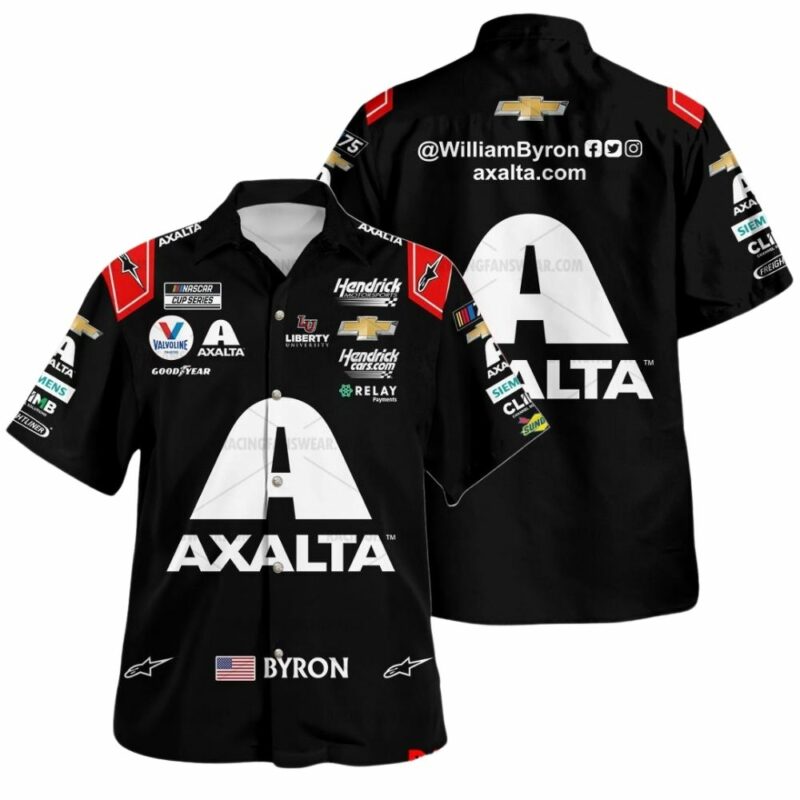 William Byron Axalta Nascar 2023 Racing Uniform Hawaiian Shirt 1