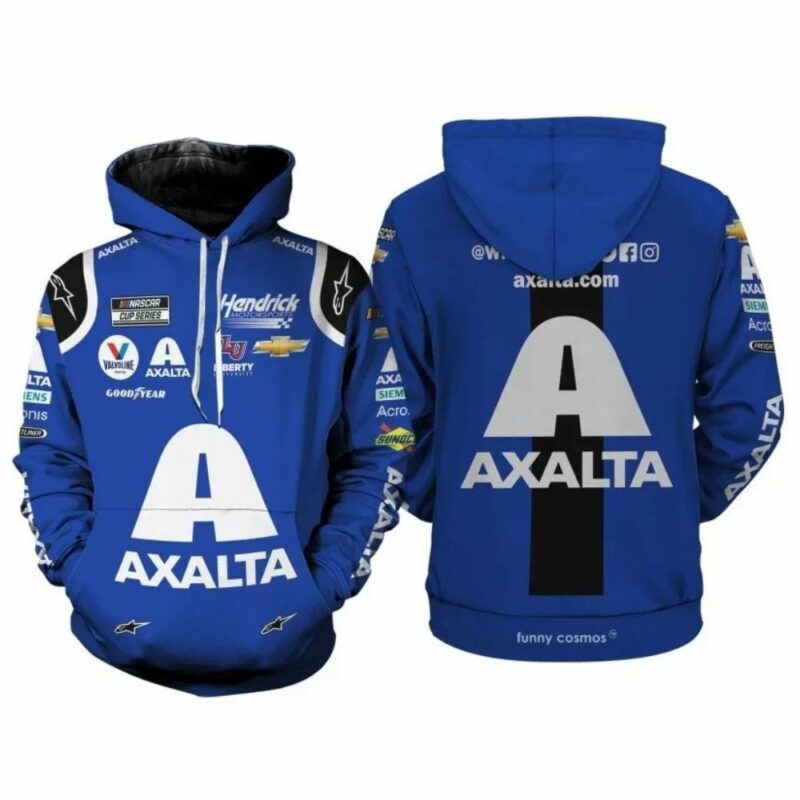 William Byron Axalta Nascar Racing 2022 Uniform 3D Hoodie 1