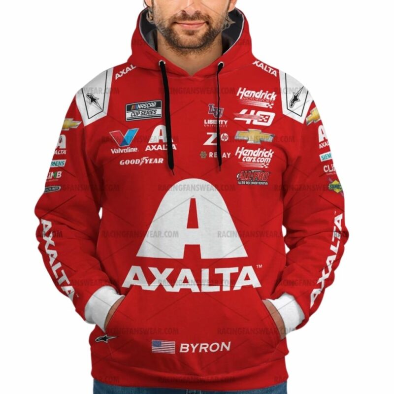 William Byron Axalta Nascar Racing 2024 Signature Uniform 3D Hoodie 1