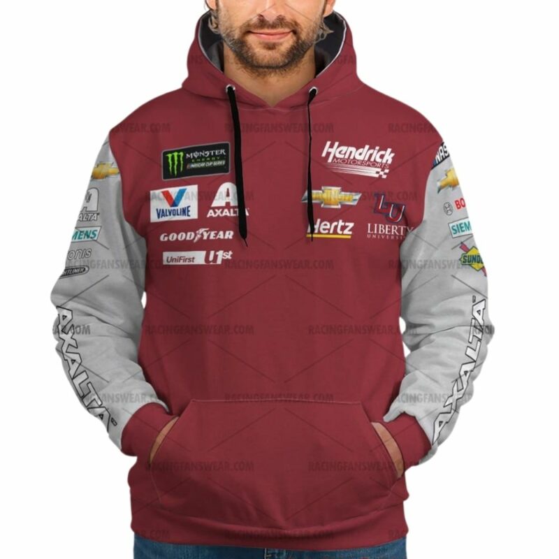 William Byron Hendrick Motorsport Chevrolet Axalta Nascar Racing Uniform 3D Hoodie 1