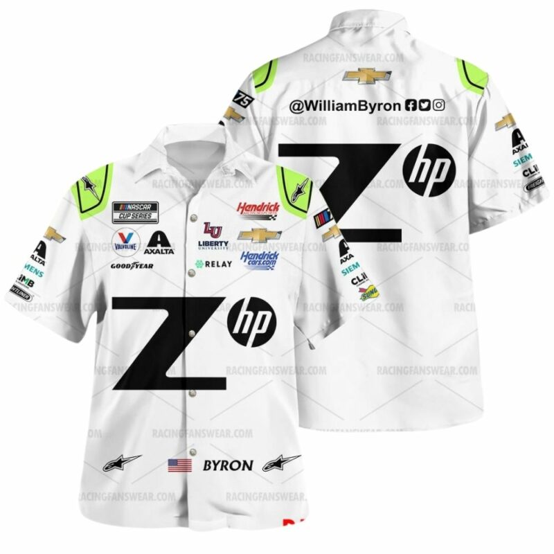 William Byron Hp Nascar Racing Uniform Hawaiian Shirt 1