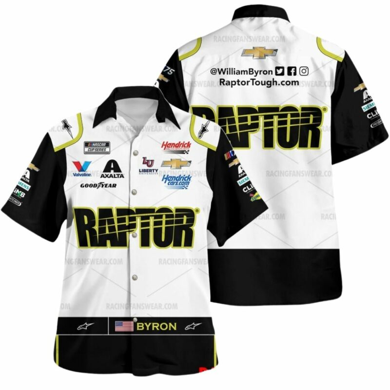 William Byron Nascar 2023 Raptor Racing Uniform Hawaiian Shirt 1