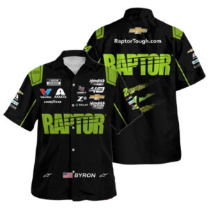 William Byron Nascar Racing Hendrick Motorsports Raptor Uniform Hawaiian Shirt