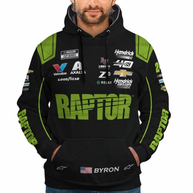 William Byron Nascar Racing Hendrick Motorsports Raptor Uniform 3D Hoodie 1