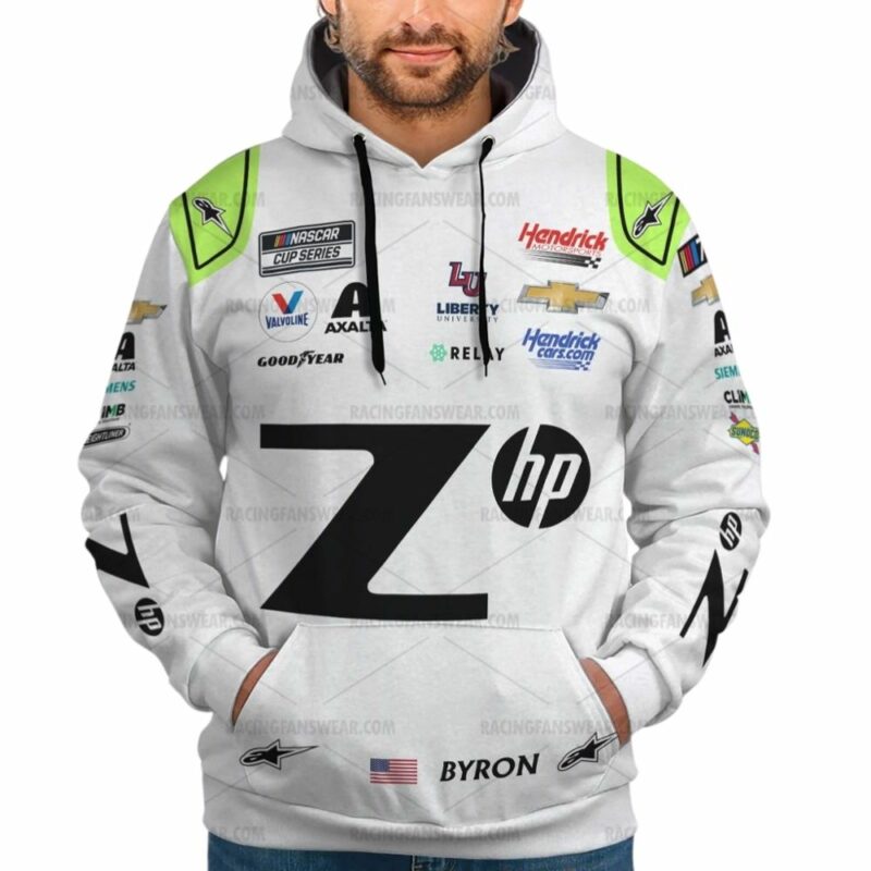 William Byron Nascar Racing Hp Z Uniform 3D Hoodie 1