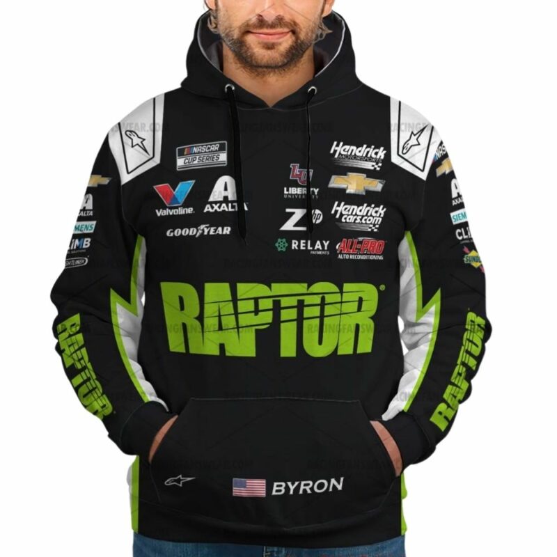 William Byron Nascar Racing Raptor 2025 Uniform 3D Hoodie 1