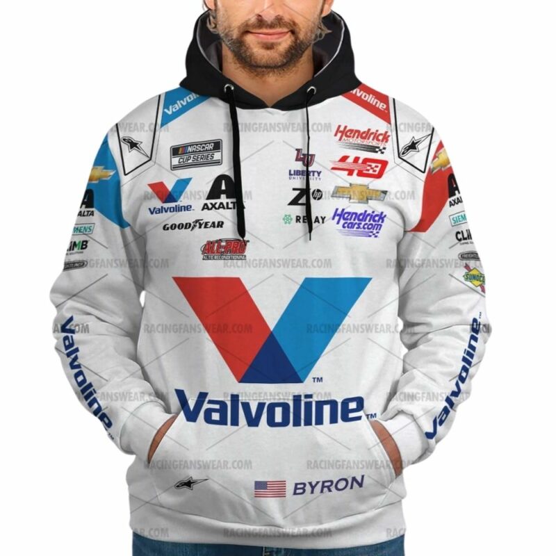 William Byron Valvoline Nascar Racing 2024 Uniform 3D Hoodie 1