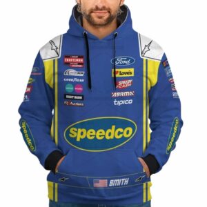 Zane Smith Nascar 2023 Speedco Ford Racing All Over Print Hoodie