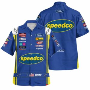 Zane Smith Nascar 2023 Speedco Ford Racing Hawaiian Shirt