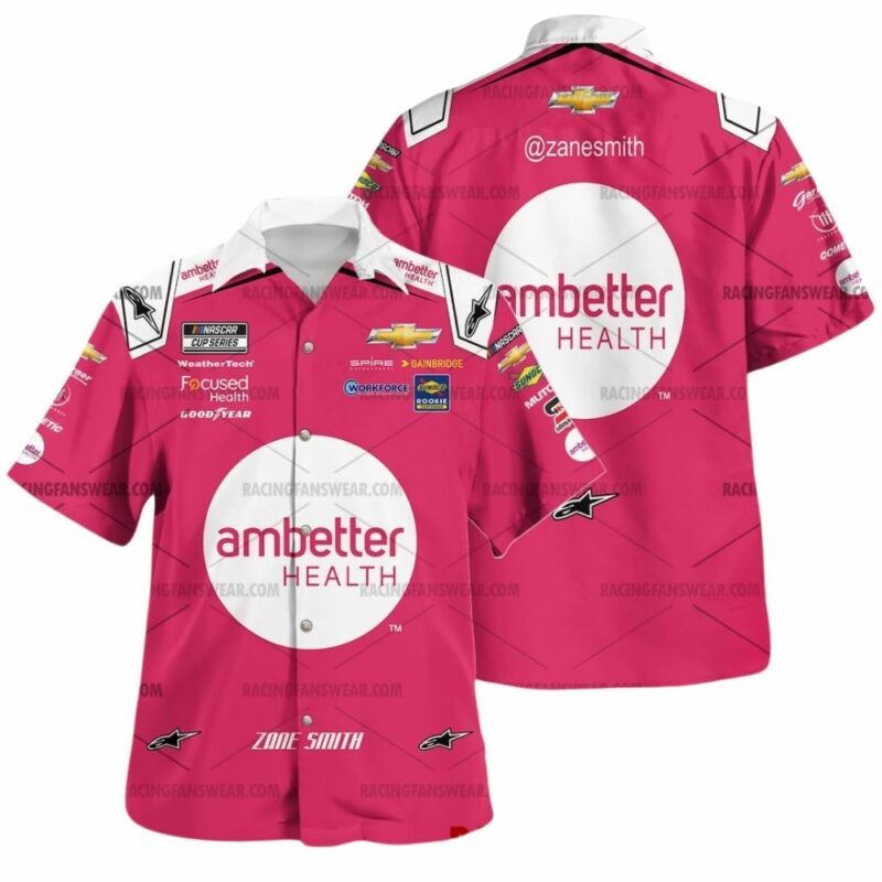 Zane Smith Nascar Racing 2024 Ambetter Health Uniform Hawaiian Shirt 1