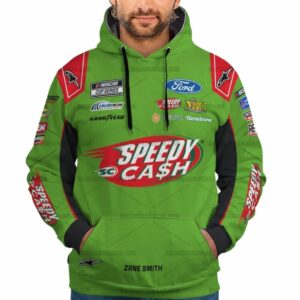 Zane Smith Nascar Racing 2025 Speedy Cash Uniform All Over Print Hoodie