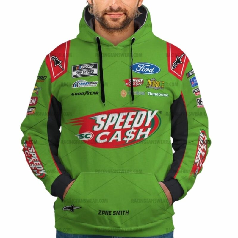 Zane Smith Nascar Racing 2025 Speedy Cash Uniform 3D Hoodie 1